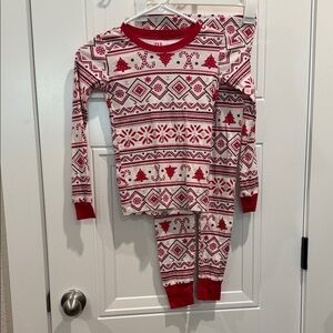 Children’s Place Festive Red and White Kids Pajama Set